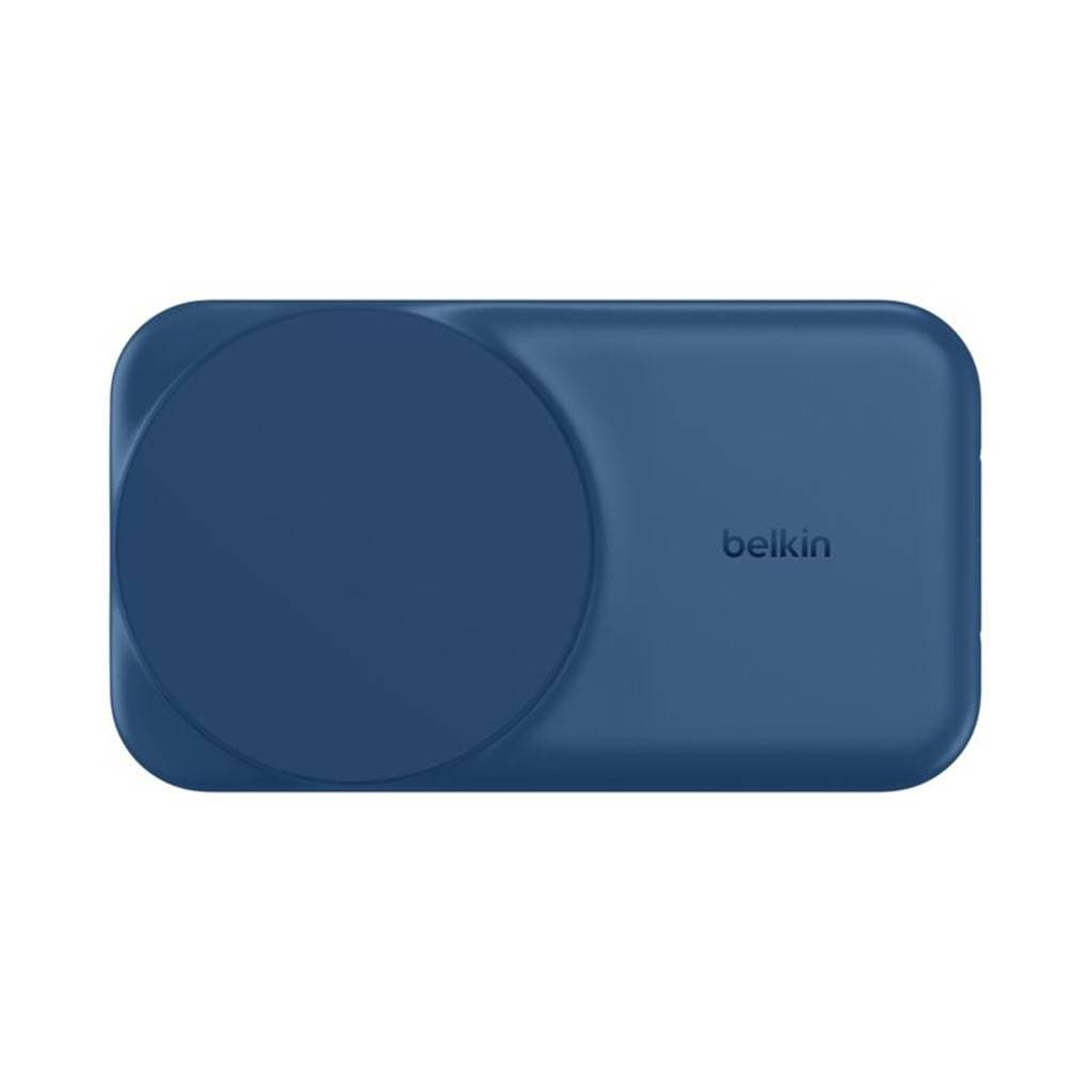 2-in-1 Foldable Magnetic Charger with Qi2 25W, Square Form-Blue